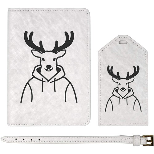 Deer wearing hoodie - wearing, a
