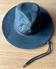 Barbour Vintage Wax Bushman Hat LARGE - great condition - hardly worn