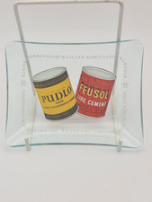 Rare Vintage Glass Ashtray