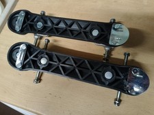 Fiberlite plates and ADC12 trucks for quad roller skates, 11" (285mm) Bauer