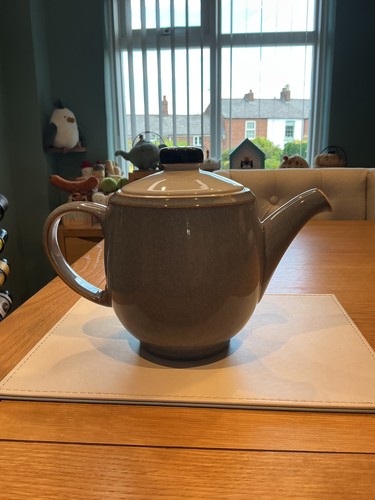 Denby jet grey teapot - ,