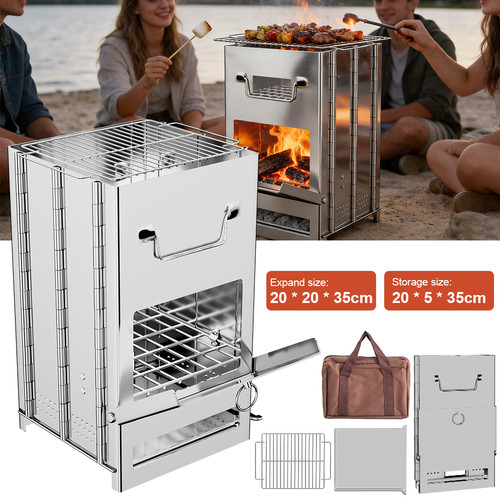 Camping portable wood burning - wood,