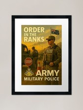 Military police framed art - military,