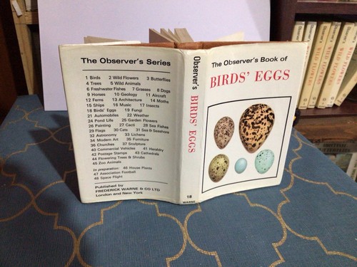 Observers book birds eggs - book,