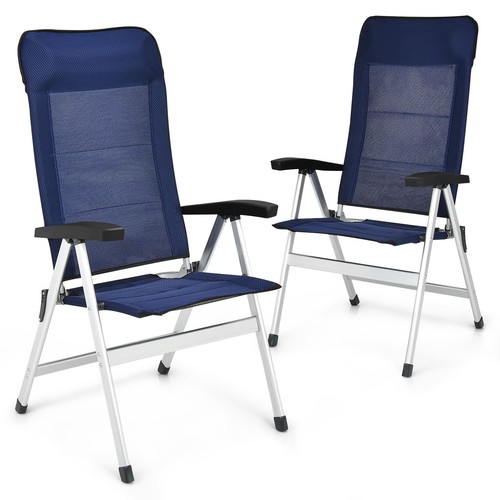 Folding patio chairs - set, of
