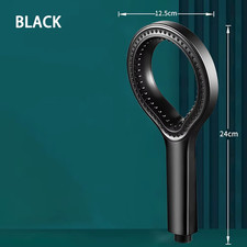 Black Overhead Shower Head