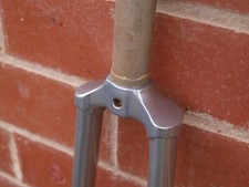 Vintage Gipiemme 1″ threadless cro-mo lugged steel fork 700c road 1980s Columbus