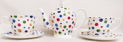 Polka dot painted effect tea - dot,