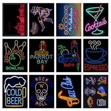 Neon Prints Retro Metal