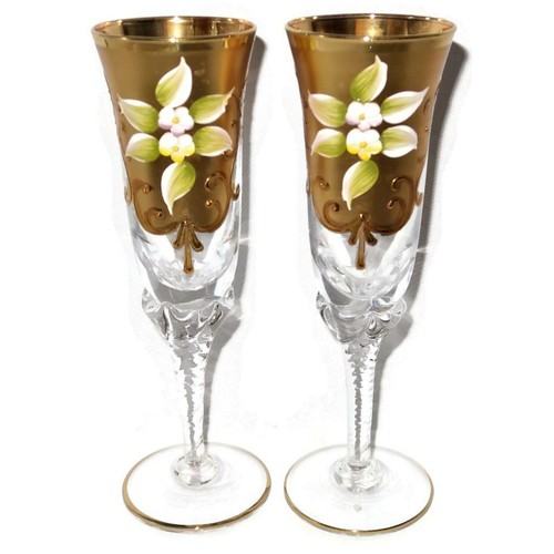 Pair murano art glass - pair,