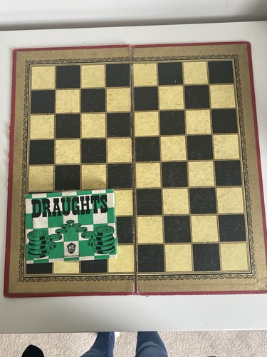 Vintage draughts board game - board,
