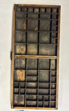 Antique Wooden Type Case