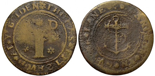 17th century london token - 17th,