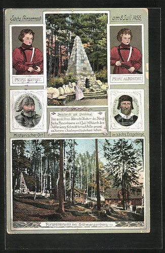 Postcard schwarzenberg saxon - schwarzenberg,,