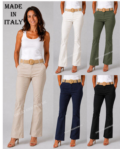 Ladies flared chino - ladies,