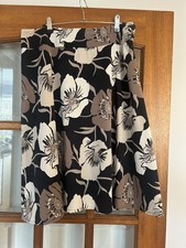 Coast Floral Print Skirt, Knee Length, Size 14, Used