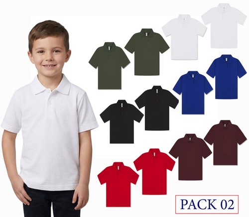 Pack boys girls plain - boys, polo