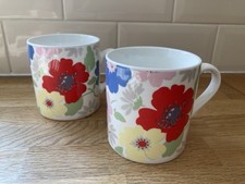 CATH KIDSTON MUGS X 2 FLORAL