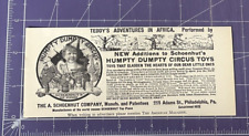 1909 PRINT AD HUMPTY DUMPTY