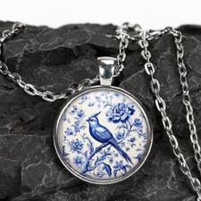 Delft Tile Style Pendant