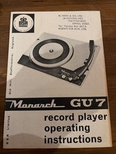 Gu7 bsr monarch turntable - bsr,
