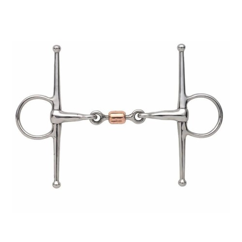 Full cheek snaffle bit with - snaffle,
