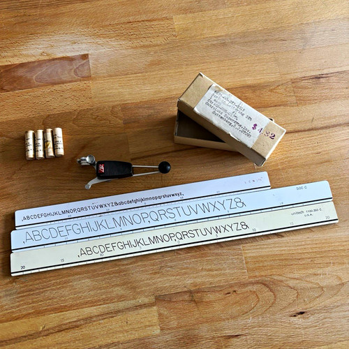 Vintage lutz scriber - scriber, lettering