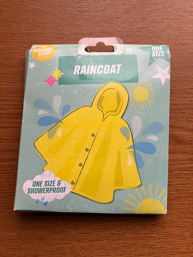 One size showerproof raincoat - showerproof,