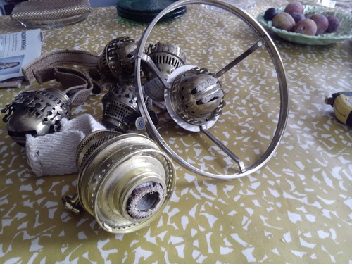 Vintage oil lamp burners - oil,