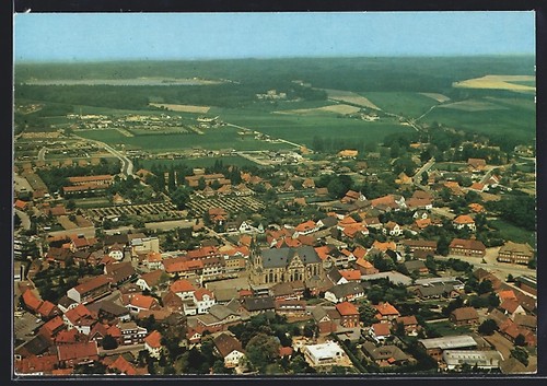 Postcard damme panoramic - of, damme,