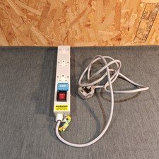 Olson 3 Gang 2m Extension Cable Lead UK 3 Pin Plug Power Socket