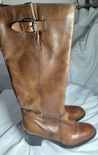 Clarks Women’s Mascarpone Ela Knee High Boots In Brown Leather Size 6