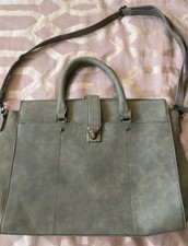Khaki Green Suede Handbag