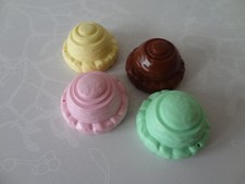 Leapfrog Ice Cream Cart spares 4 scoops: mint chocolate strawberry & vanilla