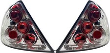 Back Rear Tail Lights Pair Set Clear Chrome For Ford Mondeo Saloon 00-07