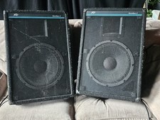 One Pair of Peavey Eurosys 2  PA Speakers Good Working Order