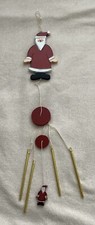 Wooden Santa Claus Wind Chimes - Christmas Decoration