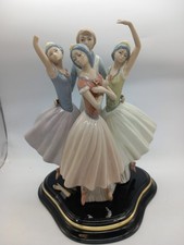 Spanish Pottery Ballet Group Figurine Ornament - 36cm Height (Snapped Arm)