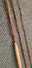 Split Cane Trout Fly Rod HARDY THE GOLD MEDAL 3 Piece 10’ w/ End Stoppers & Bag