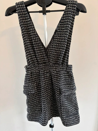 Zara black white tweed - black, boucle