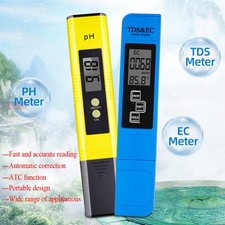 PH TDS&EC Meter Tester Digital Electric Conductivity Hydroponics Water Test Pen
