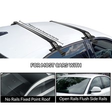 Universal Roof Rack Bars Black