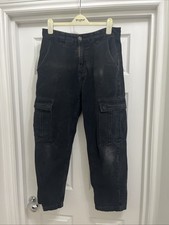 Black Men’s Cargo Trousers Jeans 30