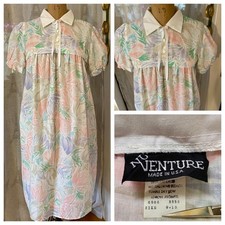 vtg 70s 80s Mod Pastel Floral