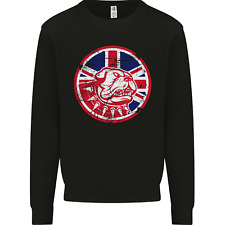 Union Jack British Bulldog St Georges Day Mens Sweatshirt Jumper