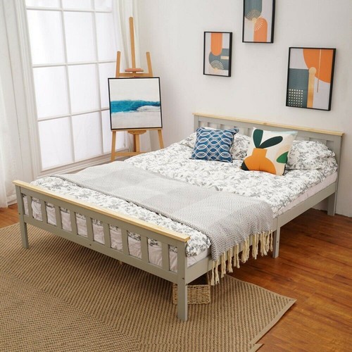 Solid wooden bed frame - solid,