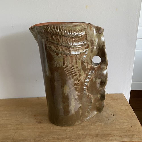 Studio pottery jug vase - pottery,