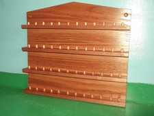 48pc Wooden Thimble Display Rack ( Mahogany )  ( huge range - see listing )