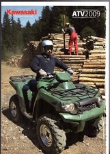 Kawasaki ATV 2008-09 UK Market Sales Brochure KVF 750 650 360 KLF 300 250
