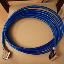 QED SCART Dual Screen Silver Reference AV Cable 5m Length Heavy Duty Scart Lead